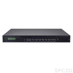 FW-8759C Rackmount Network Security Appliance, Intel LGA1150 + C226 chipset, 2x ECC DDR3 DIMMs, 1333 MHz, 16 GB Max., 1x CF socket, 1x RJ45 console, 8x Gbe RJ45(I210+I217) w/ 3 pairs bypass, 2x USB, 2x SATA 2.5&quot; HDD bay, 300W redundant PSU