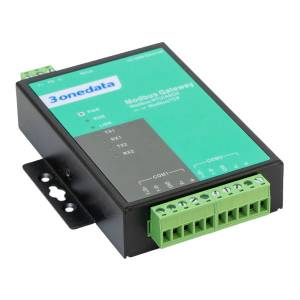 GW1102-2D-RS-485-TB-P Industrial Modbus Gateway, 1xRS422/RS485 to 1x100Mbps Base TX, 12..48V DC, -40..+75C operation temperature