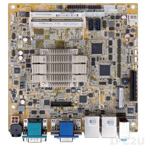 KINO-DBT-N28071 Mini-ITX SBC supports Intel Celeron Dual-Core Processor N2807 1.58GHz, VGA, DVI-D, iDP, 5xCOM, 6xUSB 2.0, 2xUSB 3.0, 2xGbE LAN, 2xSATA 2, TPM, SMBus, HD Audio, RoHS