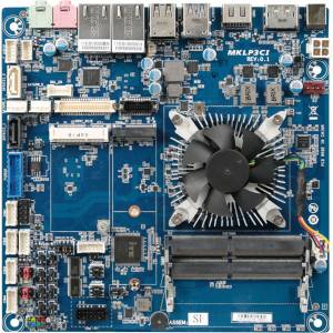 iTXL-6100B Thin Mini-ITX motherboard with Intel Core i3-6100U 2.3 GHz, up to 32GB DDR4 RAM, HDMi, DP, LVDS, 2xGbit LAN, 4xCOM, 8xUSB, 2xSATA, 1xM.2, 1xiMini-PCIe, Audio, 12V DC-In