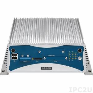 NISE-3720E Fanless Embedded Server, Intel Core i7-4650U, up to 8GB DDR3L RAM, DVI-I, DVI-D, 2xGbit LAN, 2xUSB 2.0, 2xUSB 3.0, 2xCOM, Audio, CFast Socket, 1 x mSATA, 2.5&quot; SATA HDD Bay, 1xPCIe x4, 24V DC-In