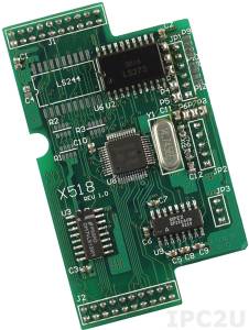 X518 1xRS-232, 8 DO Board, for I-7188XB/EX/XG/EG