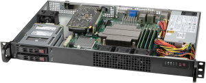 iROBO-SR172C-V10 1U Rackmount Avior Server, Intel i5 10th Gen., 8GB DDR4 RAM (max.128GB), 2x SATA 2.5&quot; Bays, 1xM.2 2280/22110 PCIe x4, VGA, DP, DVI-D, 2x 2.5G LAN, 2x10G LAN, IPMI, 1xPCI-E 3.0 x16 HH/HL Slot, 200W PSU Gold