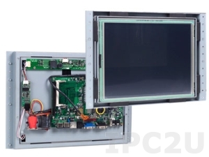 VOX-121 12.1&quot; TFT LCD Panel PC, Vortex86MX 1GHz CPU Board, 512MB DDR2 RAM, VGA/LCD/LVDS, LAN, 6xCOM, 3xUSB, GPIO, FDD, CompactFlash Socket