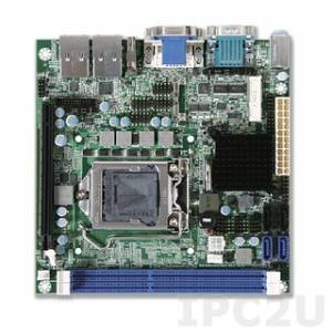 WADE-8013 Mini-ITX Q77 PCH chipset Intel Dual/Quad Core i3/ i5/ i7 NextGen LGA-1155 CPU Card with Dual Display VGA/DVI/HMDI, DDR3, 2xGb LAN, 4xSATA, 6xCOM, 8xUSB, 1xPCI Express x16, 1xMini-PCIe, AMT 8.0