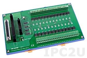 DB-24POR/D/DIN Isolated 24 Channels Photo MOS Relay Daughter Board, Opto-22 Compatible, DIN-Rail Mounting