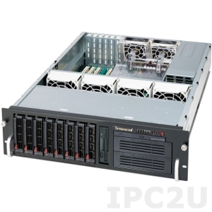 iROBO-SR311-R 3U Rackmount Server, 1x AMD Opteron 4100Series, max. 64GB DDR3 ECC REG RAM, Up to 8x 3.5&quot; HDD SAS/SATA, 800W redundant PSU