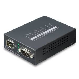ICS-115A 1-Port RS232/422/485 Serial Device Server with 1-Port 100BASE-FX SFP, Web, Telnet and SNMP management, -10..+60C operation temperature