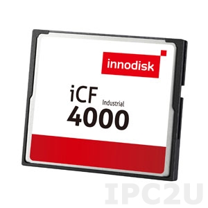 DC1M-128D31W1SB 128MB Industrial CompactFlash Card, Innodisk iCF 4000, Single Channel, Wide Temperature -40..+85 C